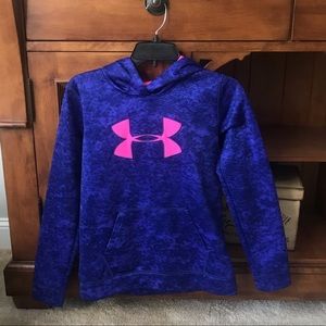 Under Armour Hoodie Sweatshirt Girls Youth Large